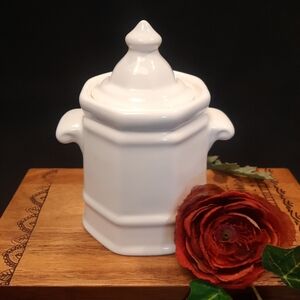 Pfaltzgraff Heritage White Sugar Bowl Classic Stoneware USA